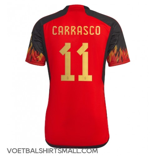 België Yannick Carrasco #11 Voetbalkleding Thuisshirt WK 2022 Korte Mouwen
